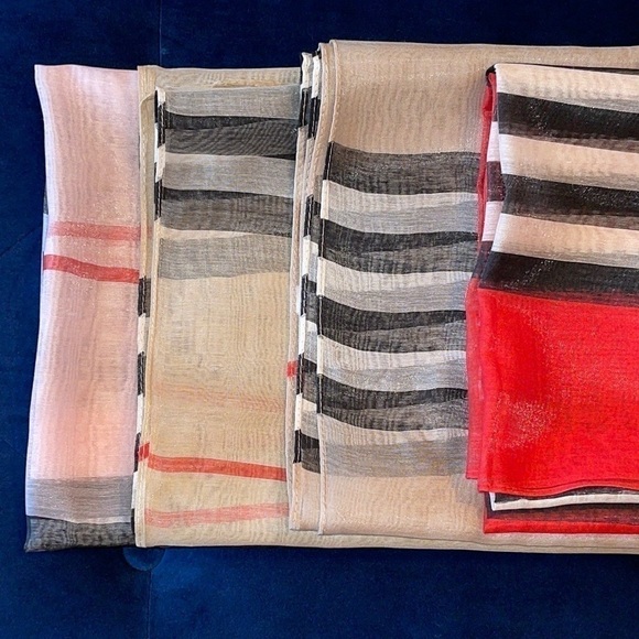 Fashion Lightweight Viscose Striped Scarves - Picture 4 of 14